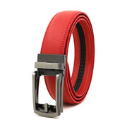 3.5cm Genuine Leather Automatic Buckle Belt-streetwear-techwear