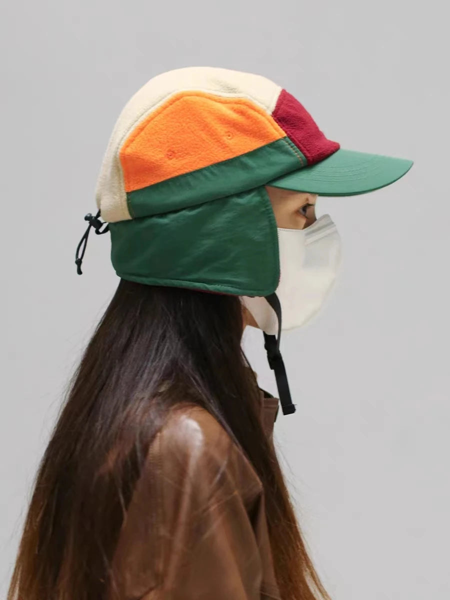 5-Panel Polar Fleece Trapper Cap-streetwear-techwear
