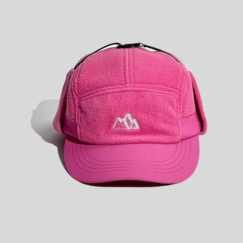 5-Panel Polar Fleece Trapper Cap-streetwear-techwear