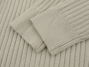 90's Style Mixed Gauge Rib Knit Sweater-streetwear-techwear