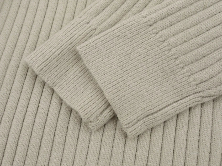 90's Style Mixed Gauge Rib Knit Sweater-streetwear-techwear