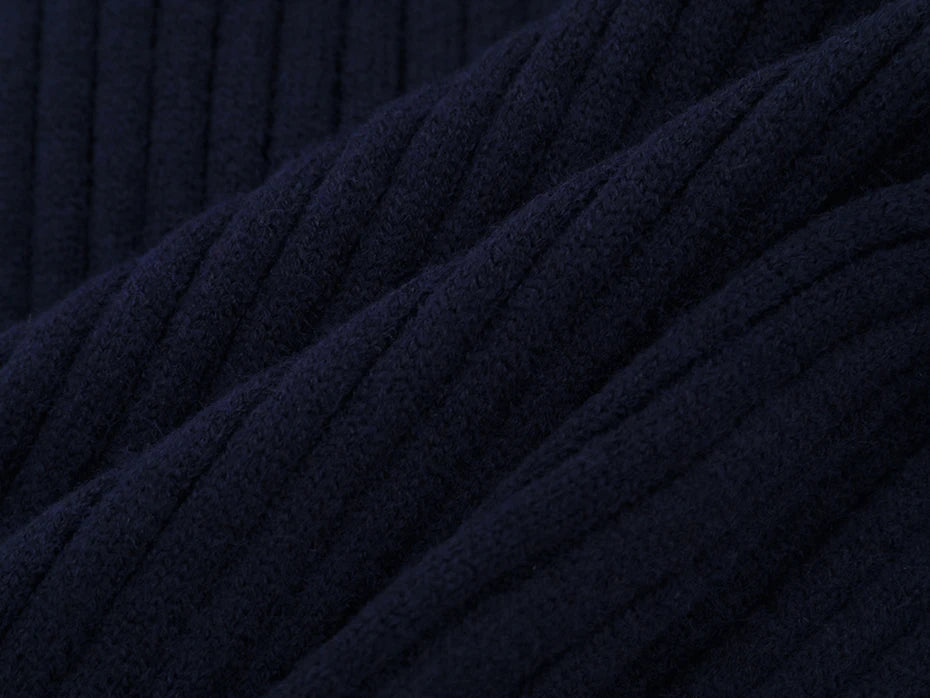 90's Style Mixed Gauge Rib Knit Sweater-streetwear-techwear