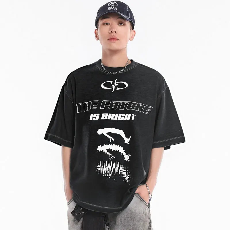 'Abduction' Y2k Graphic T-Shirt-streetwear-techwear