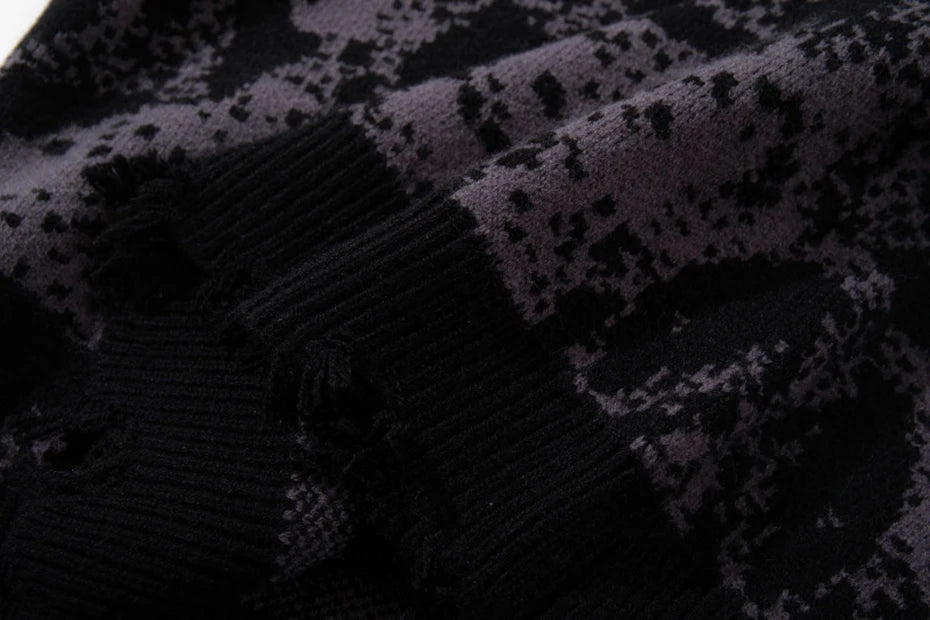 All-Over Skull Knit-streetwear-techwear