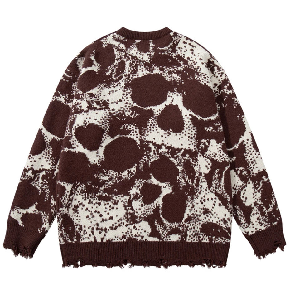 All-Over Skull Knit-streetwear-techwear