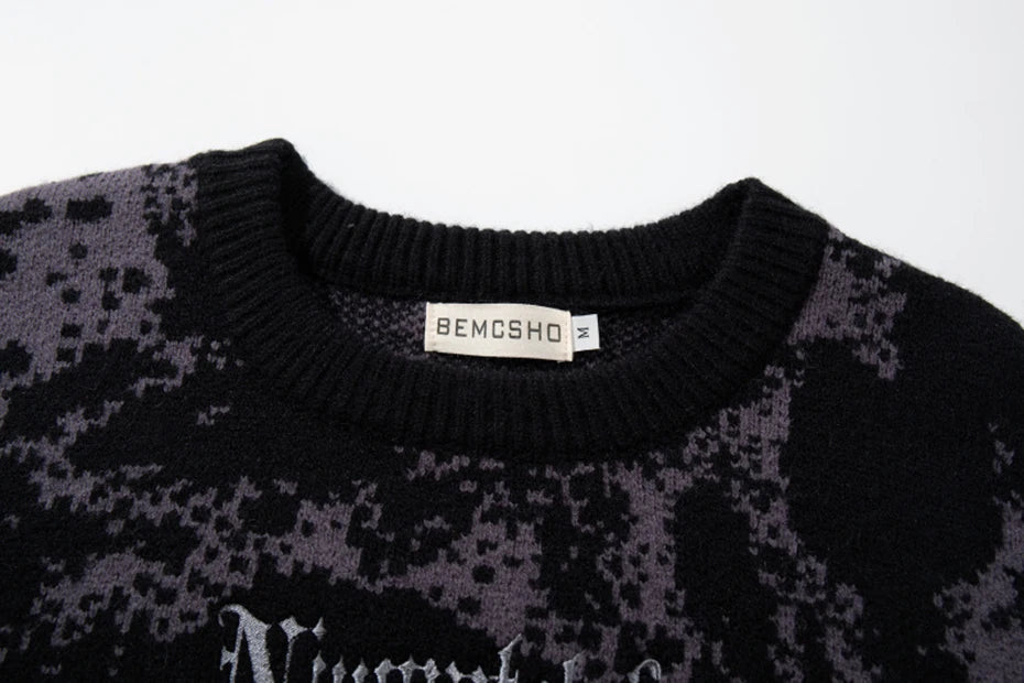 All-Over Skull Knit-streetwear-techwear