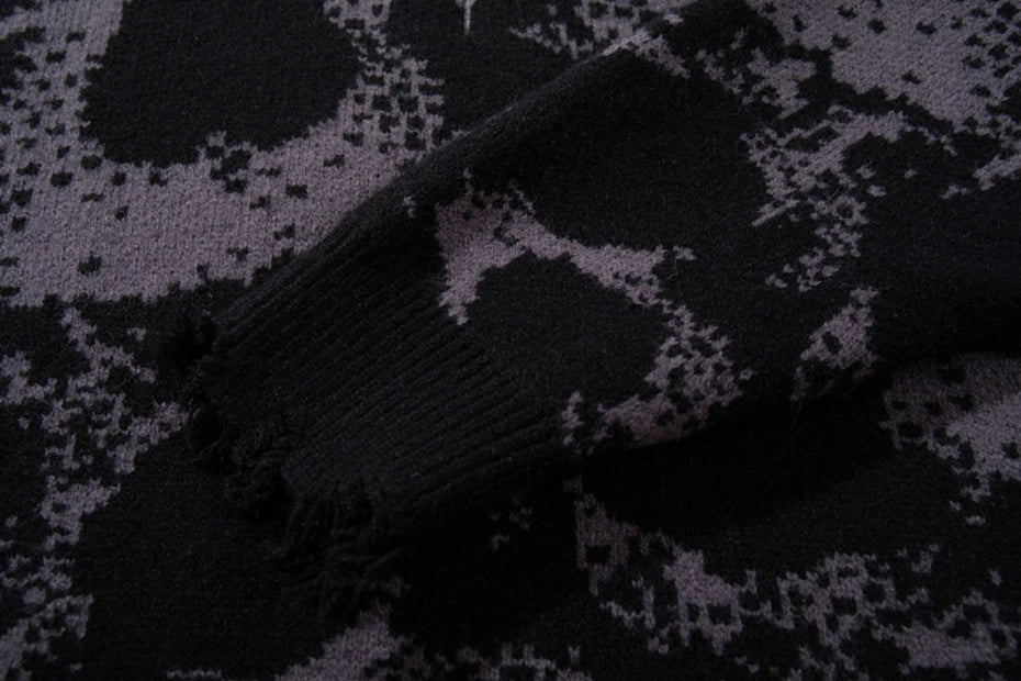All-Over Skull Knit-streetwear-techwear