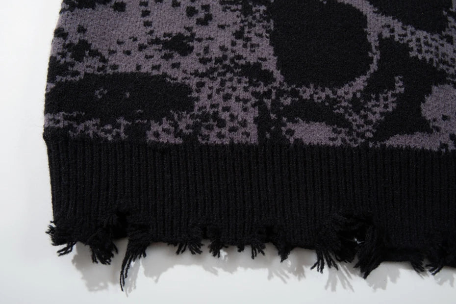 All-Over Skull Knit-streetwear-techwear