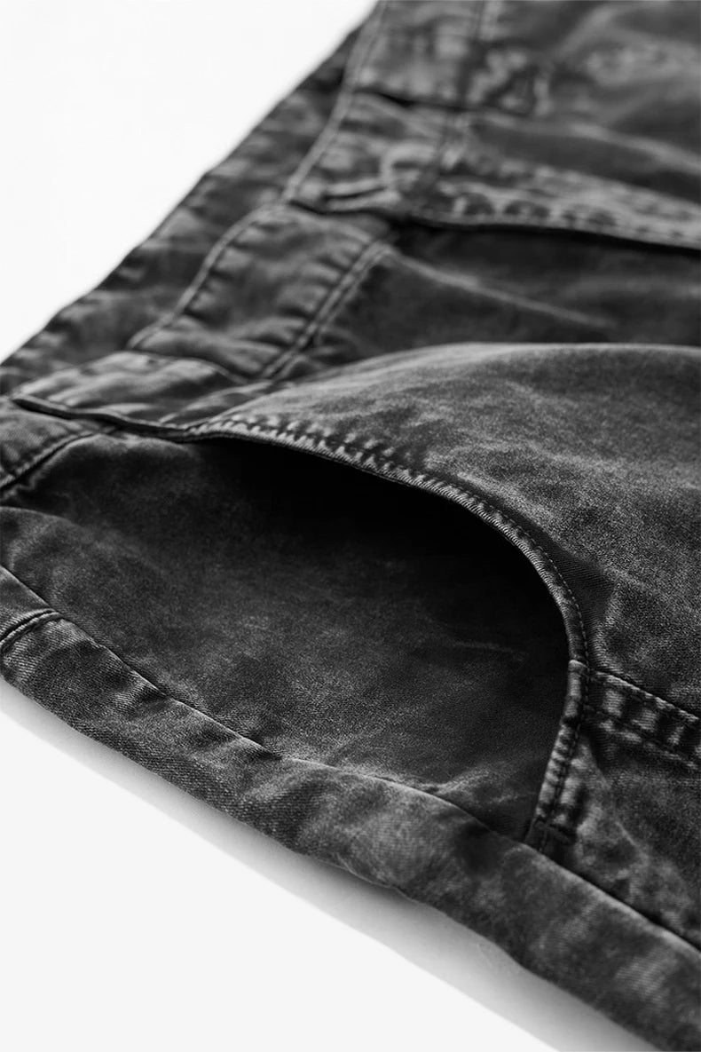 Arc-Cut Structure Jorts-streetwear-techwear