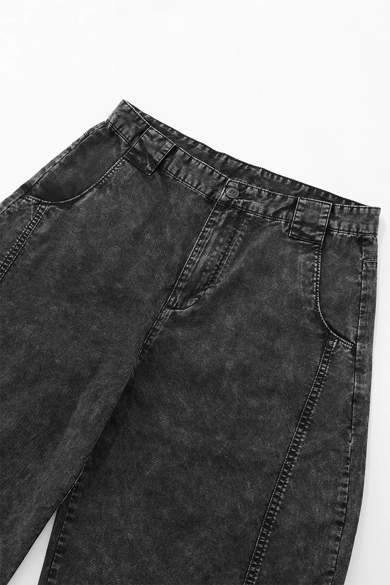 Arc-Cut Structure Jorts-streetwear-techwear