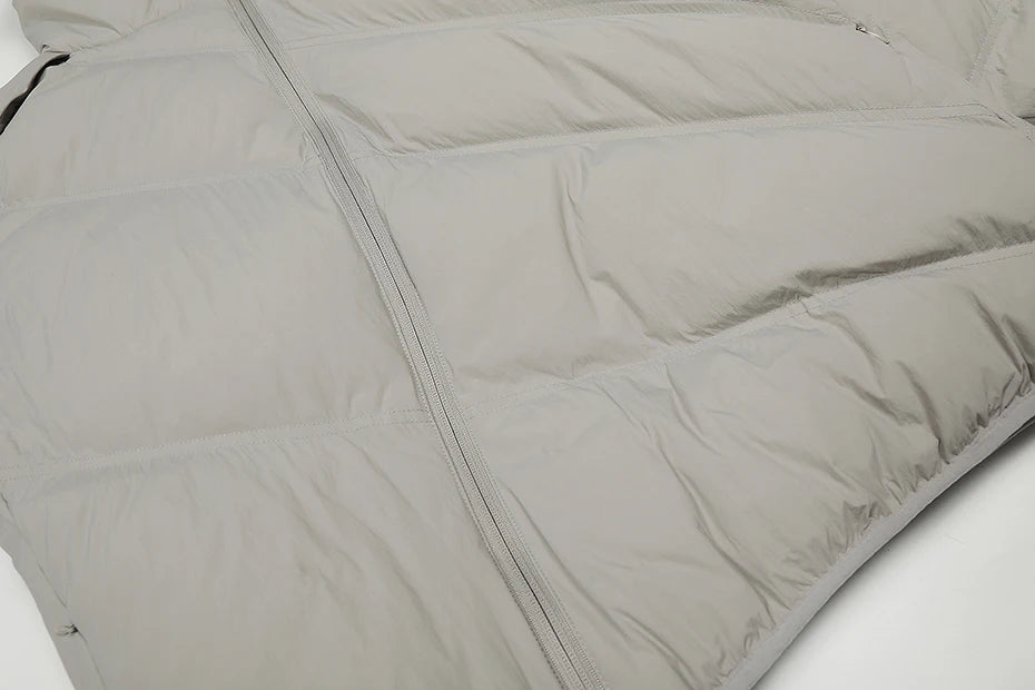 Asymmetrical Zip Puffer Jacket-streetwear-techwear