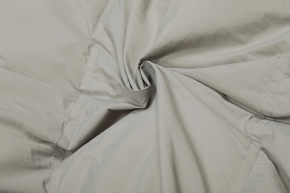 Asymmetrical Zip Puffer Jacket-streetwear-techwear