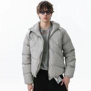 Asymmetrical Zip Puffer Jacket-streetwear-techwear