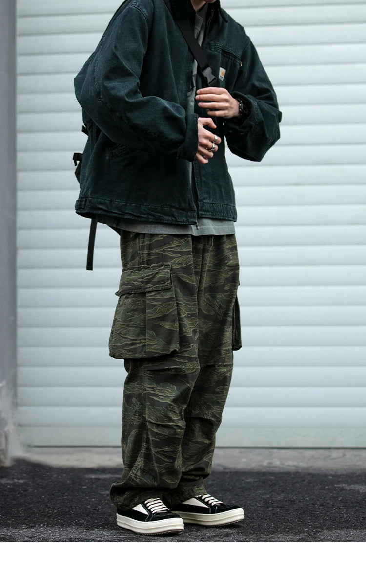 Baggy Camo Cargo Pants-streetwear-techwear