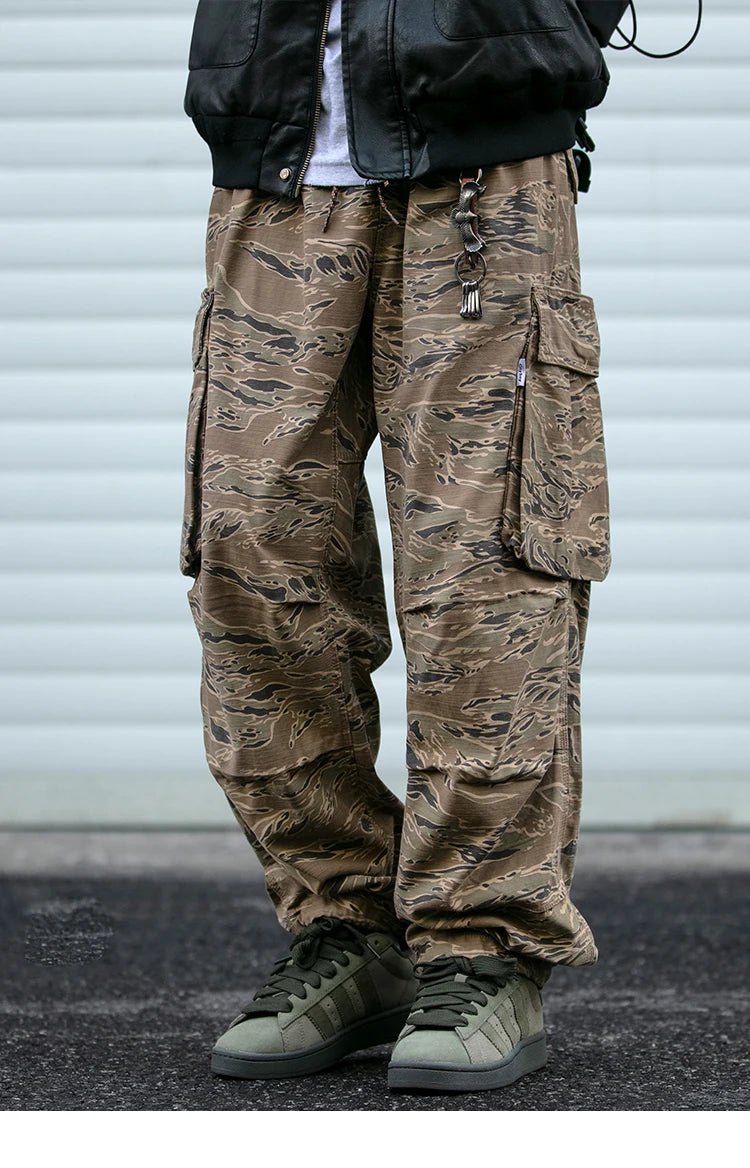 Baggy Camo Cargo Pants-streetwear-techwear