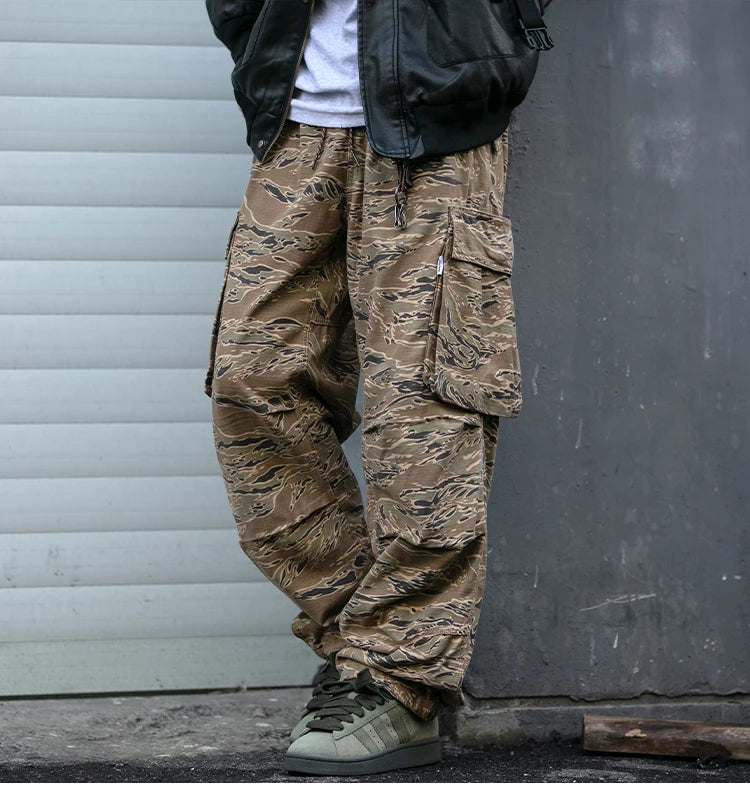 Baggy Camo Cargo Pants-streetwear-techwear