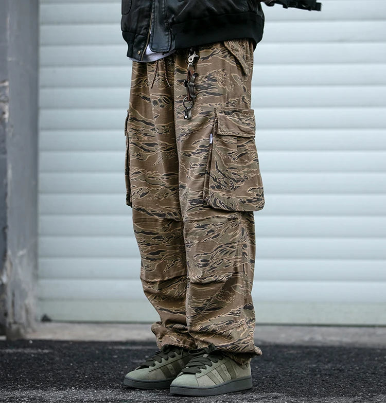 Baggy Camo Cargo Pants-streetwear-techwear