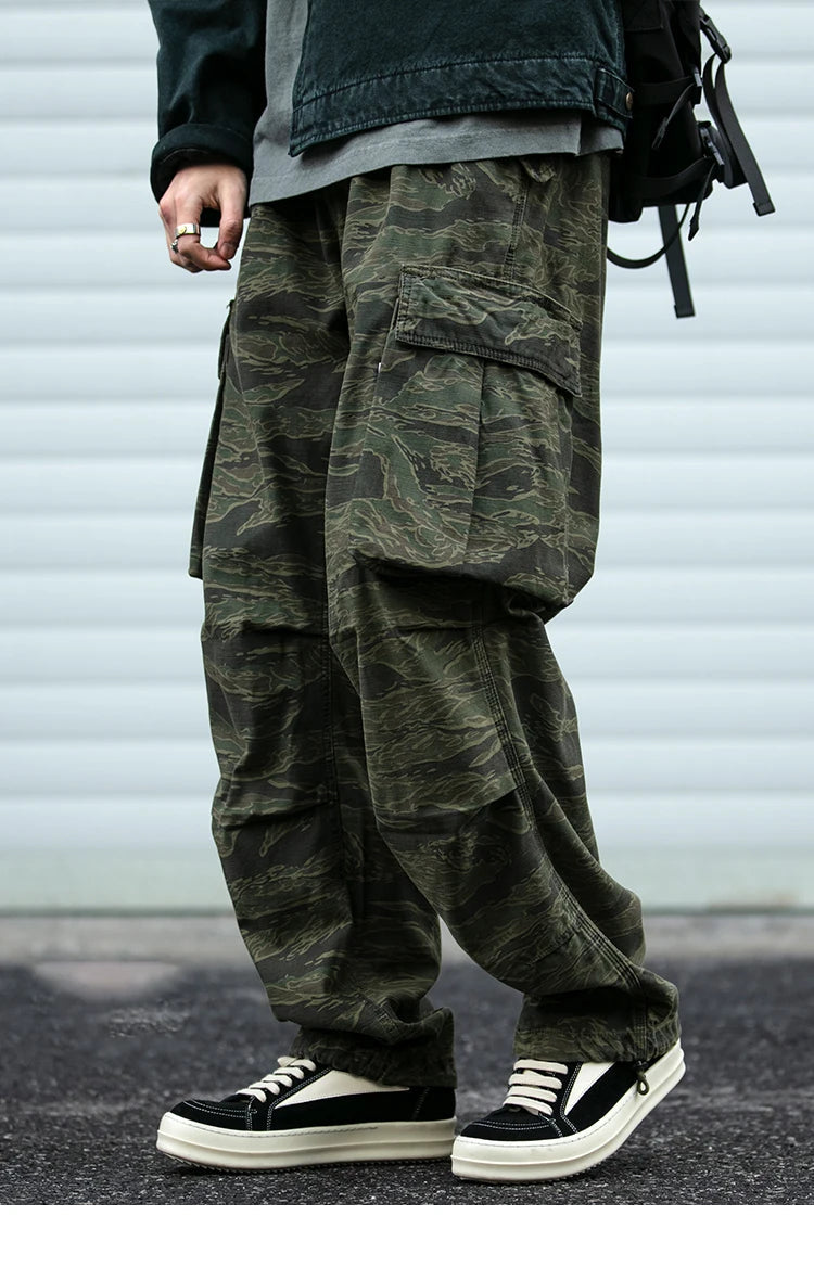 Baggy Camo Cargo Pants-streetwear-techwear
