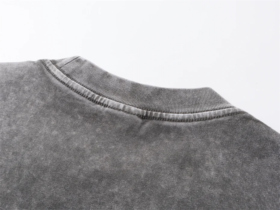 Boxy Fit Washed Drop Sleeve T-Shirt-streetwear-techwear