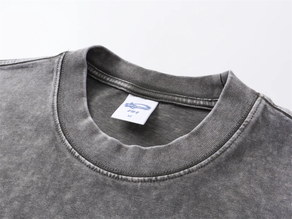 Boxy Fit Washed Drop Sleeve T-Shirt-streetwear-techwear