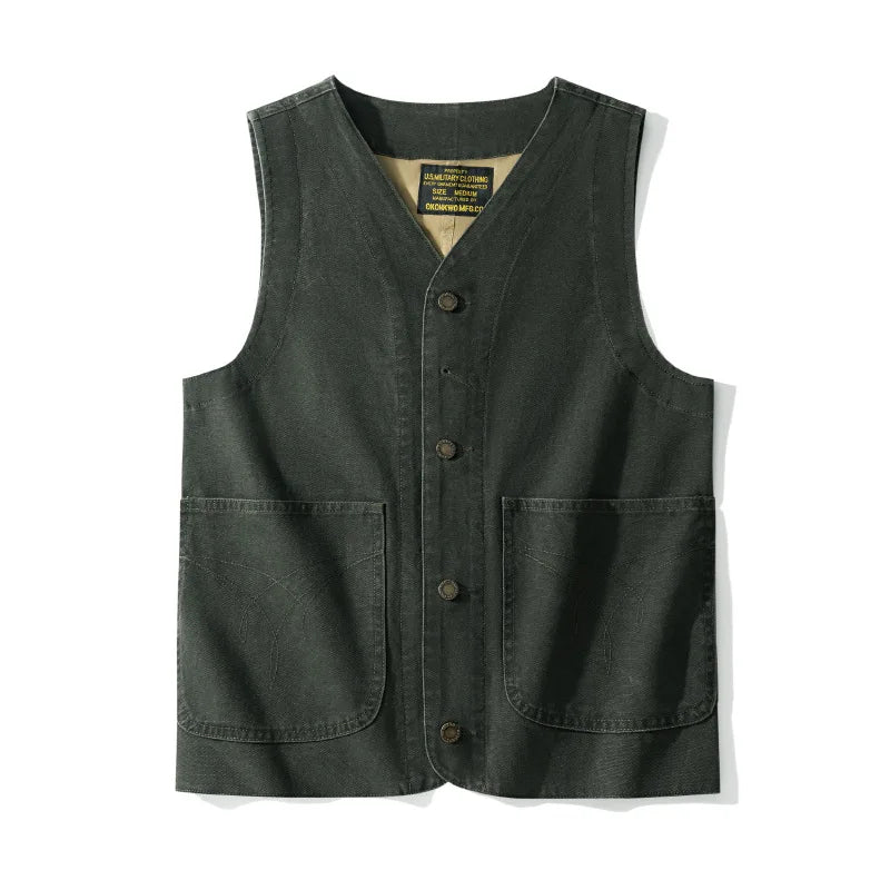 Canvas Heritage Workwear vest-streetwear-techwear