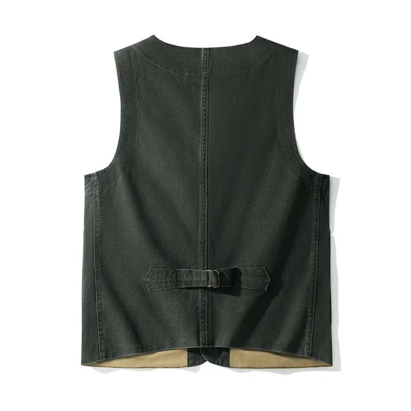 Canvas Heritage Workwear vest-streetwear-techwear