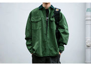 Garment Dyed Cargo Overshirt-streetwear-techwear