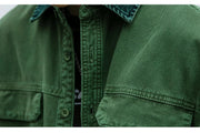 Garment Dyed Cargo Overshirt-streetwear-techwear