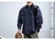 Garment Dyed Cargo Overshirt-streetwear-techwear