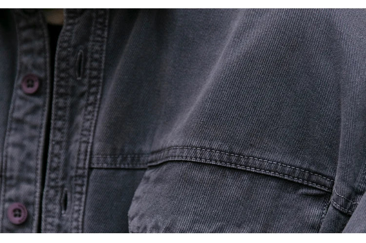 Garment Dyed Cargo Overshirt-streetwear-techwear