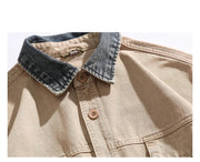 Garment Dyed Cargo Overshirt-streetwear-techwear