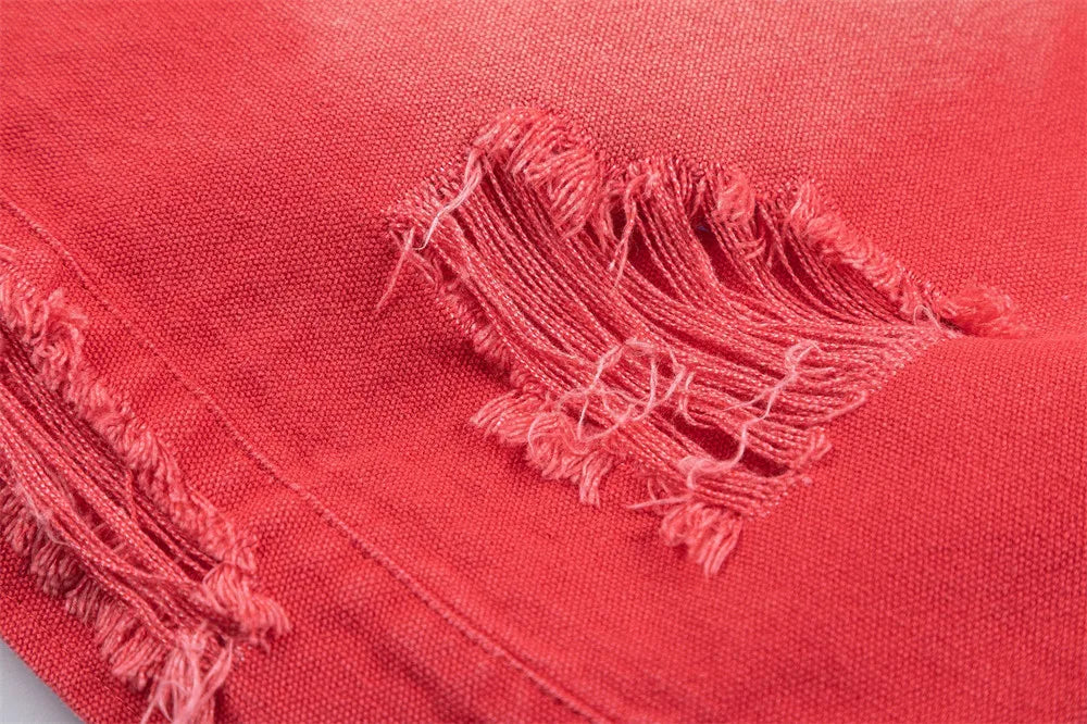 Color Block Distressed Workwear Jacket-streetwear-techwear