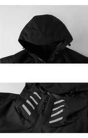 Colour Block Windbreaker Jacket-streetwear-techwear