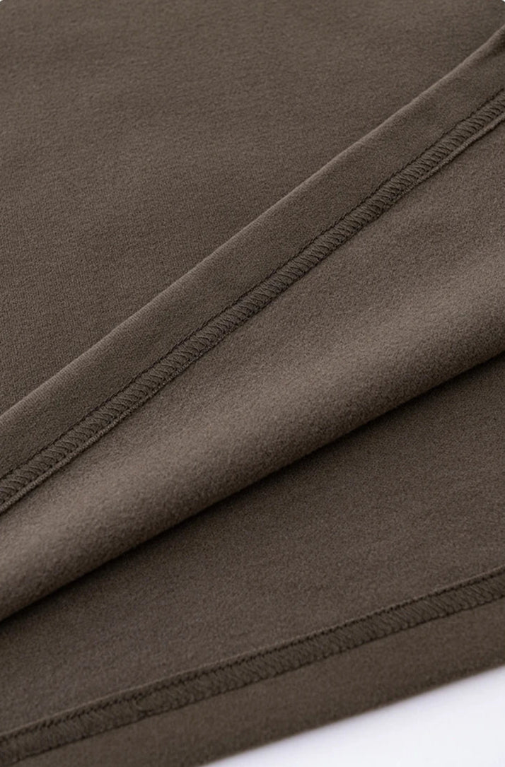 Contrast Mock Double Layer Long Sleeve T-Shirt-streetwear-techwear