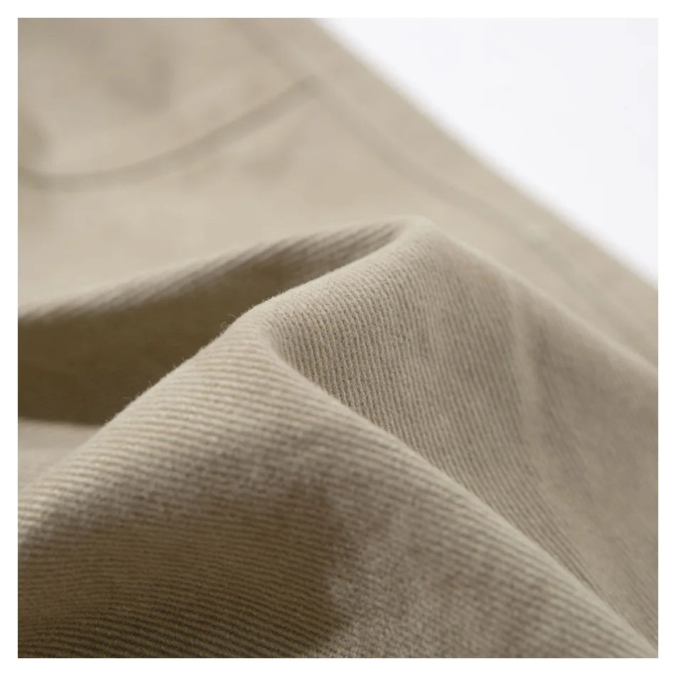 Cotton Twill Workwear Barrel Leg Pants-streetwear-techwear