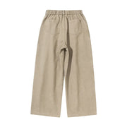 Cotton Twill Workwear Barrel Leg Pants-streetwear-techwear
