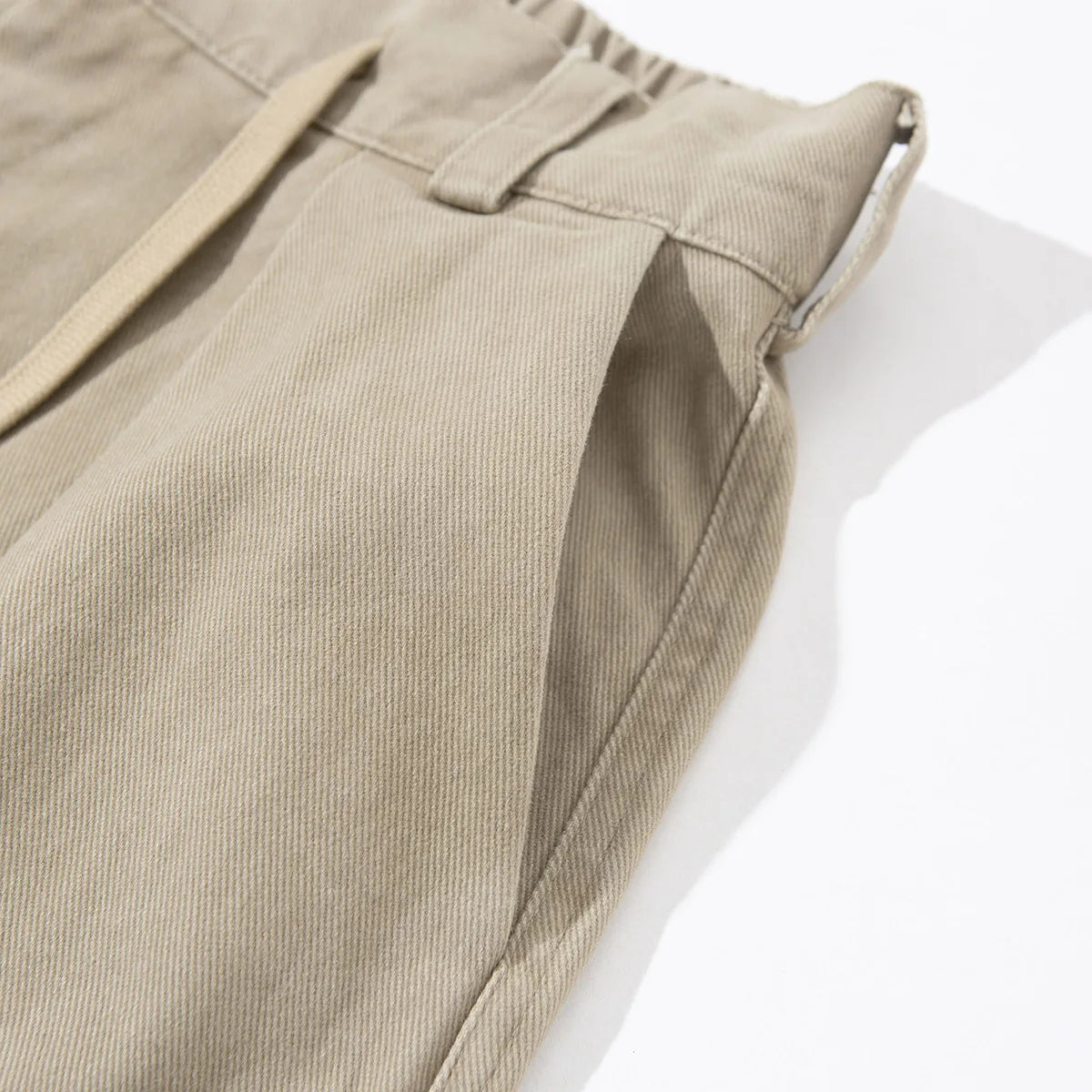 Cotton Twill Workwear Barrel Leg Pants-streetwear-techwear