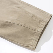 Cotton Twill Workwear Barrel Leg Pants-streetwear-techwear