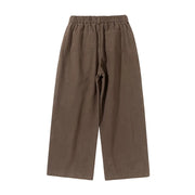 Cotton Twill Workwear Barrel Leg Pants-streetwear-techwear