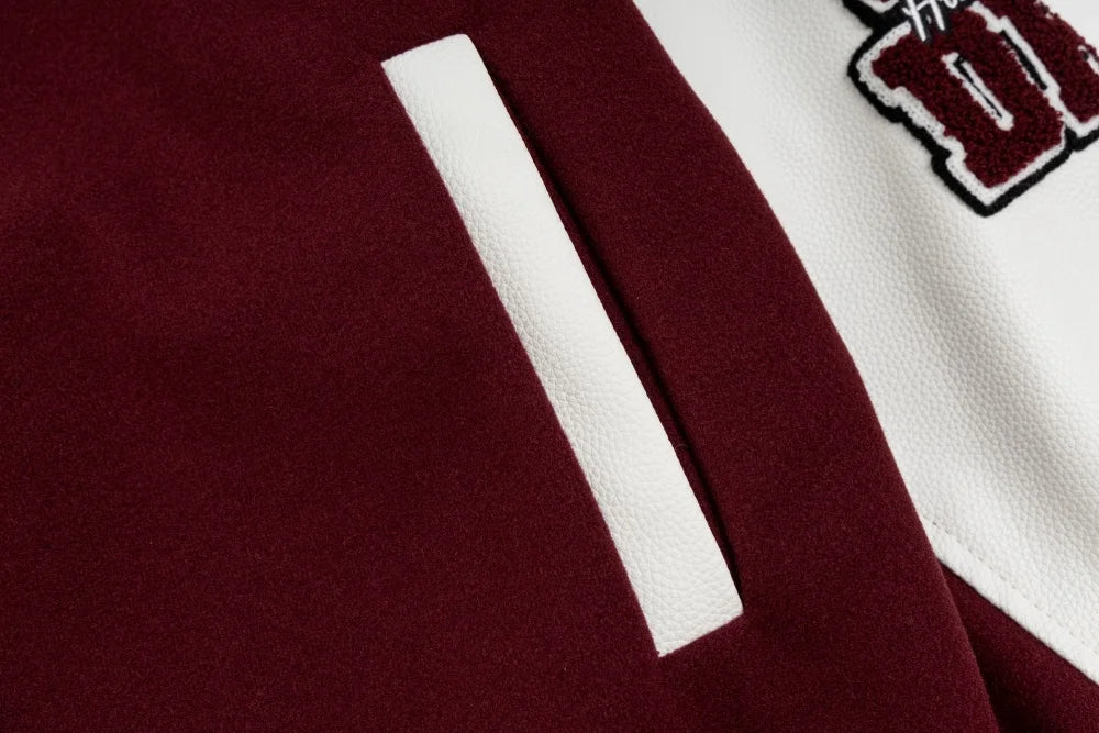 DARK HARVEST 'Puzzle Heart' Varsity Jacket-streetwear-techwear