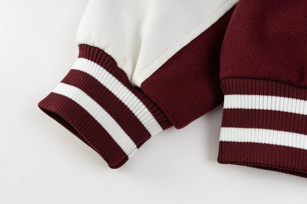 DARK HARVEST 'Puzzle Heart' Varsity Jacket-streetwear-techwear