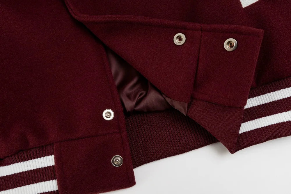 DARK HARVEST 'Puzzle Heart' Varsity Jacket-streetwear-techwear