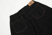 DarkWash Barrel Leg Jeans-streetwear-techwear