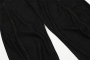 DarkWash Barrel Leg Jeans-streetwear-techwear