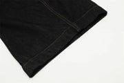 DarkWash Barrel Leg Jeans-streetwear-techwear