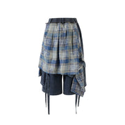Deconstructed Flannel Jorts-streetwear-techwear