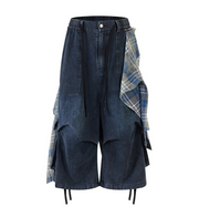 Deconstructed Flannel Jorts-streetwear-techwear