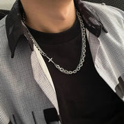 Double Chain Necklace-streetwear-techwear