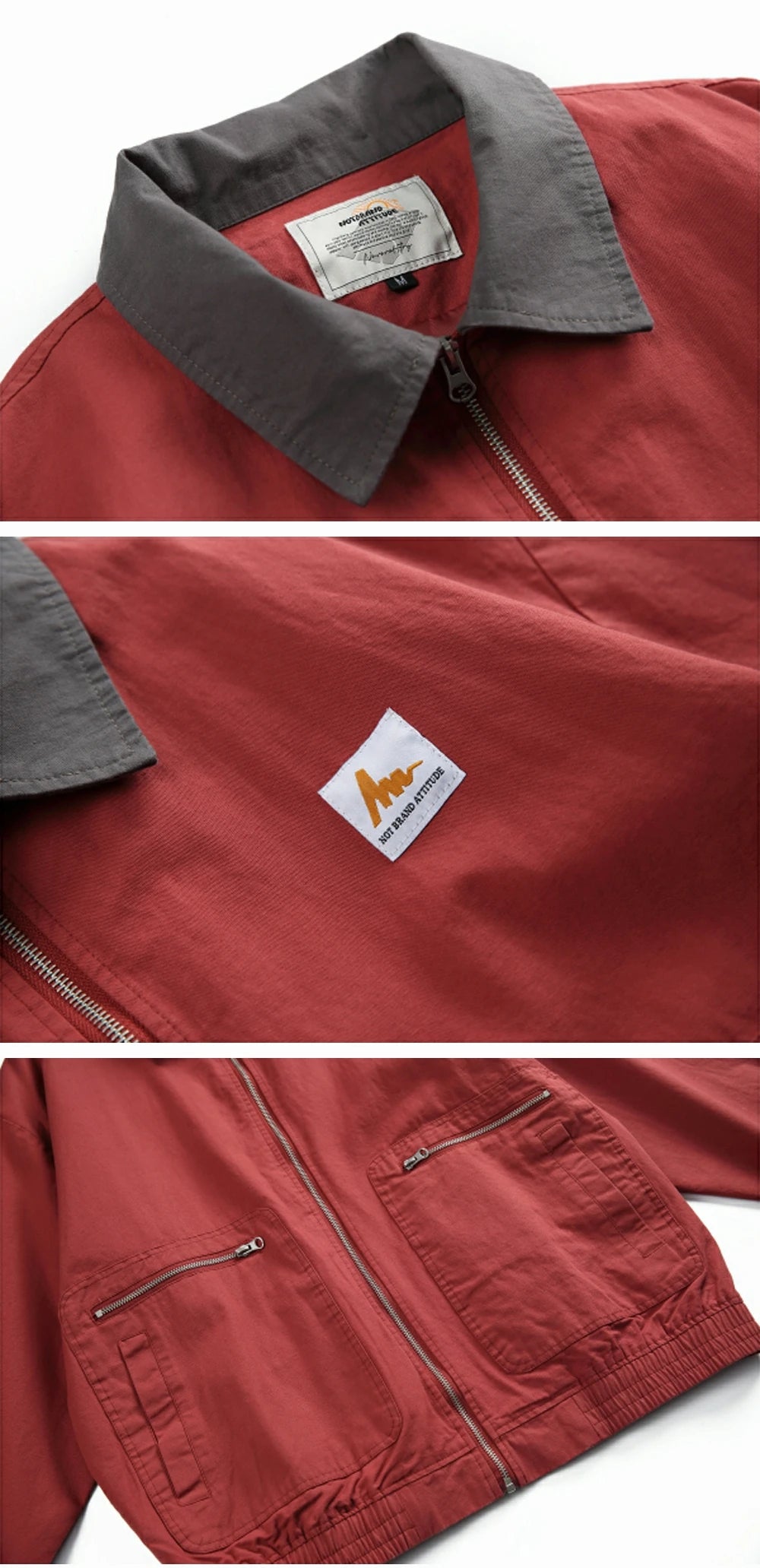 Essential Contrast Collar Workwear Jacket-streetwear-techwear