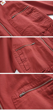 Essential Contrast Collar Workwear Jacket-streetwear-techwear